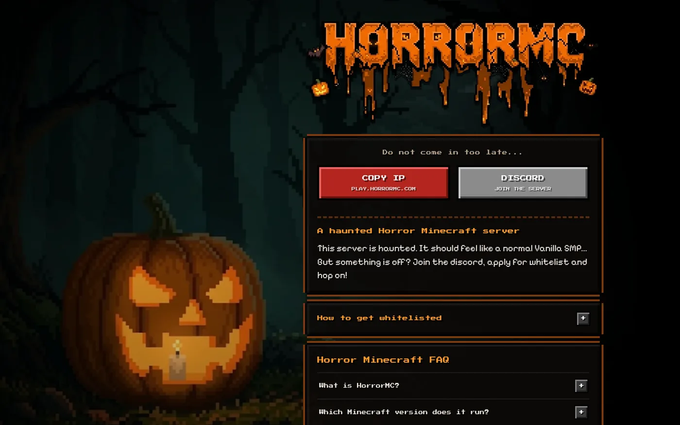 Schermafbeelding van HorrorMC